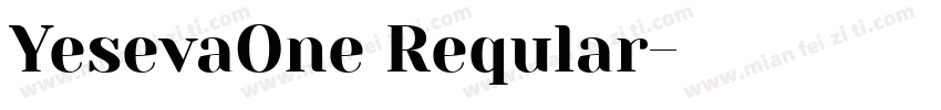 YesevaOne Reqular字体转换